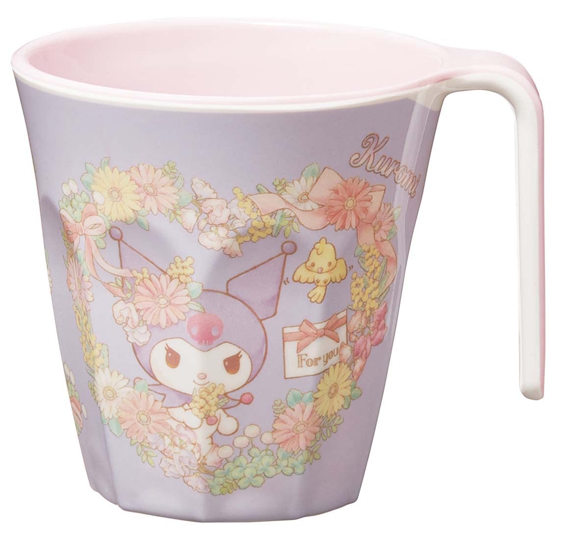 SKATERMTH3-A Melamine Tumbler with Handle, 10.1 fl oz (300 ml), Chromi, Water P, Sanrio
