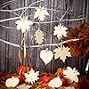 WILLBOND 60 Pieces Unfinished Wooden Maple Fall Leaves Craft Blank Leaf Shape Cutout Thanksgiving Ornament for Thanksgiving Fall Party DIY Decoration #3