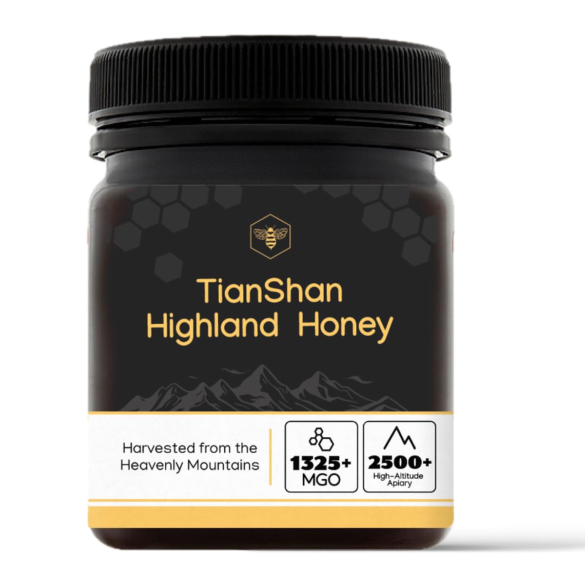 PURE TIAN SHAN MOUNTAIN HONEY – MGO 1325+ | 100% NATURAL | 100% RAW | NO SUGAR ADDED | NON-GMO