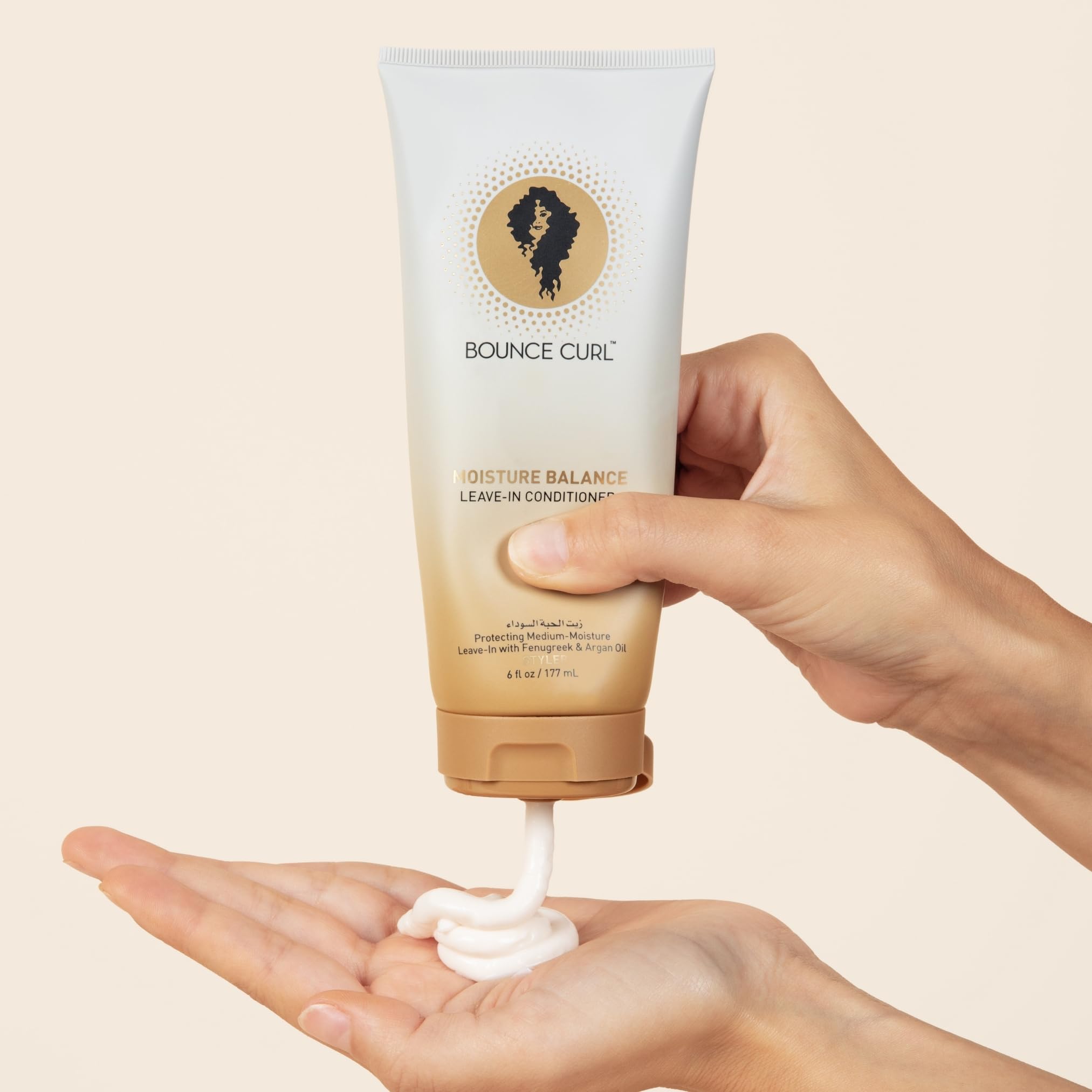 Bounce Curl Moisture Balance Leave-In Conditioner| Primer & Styling Cream | 6oz, 177ml