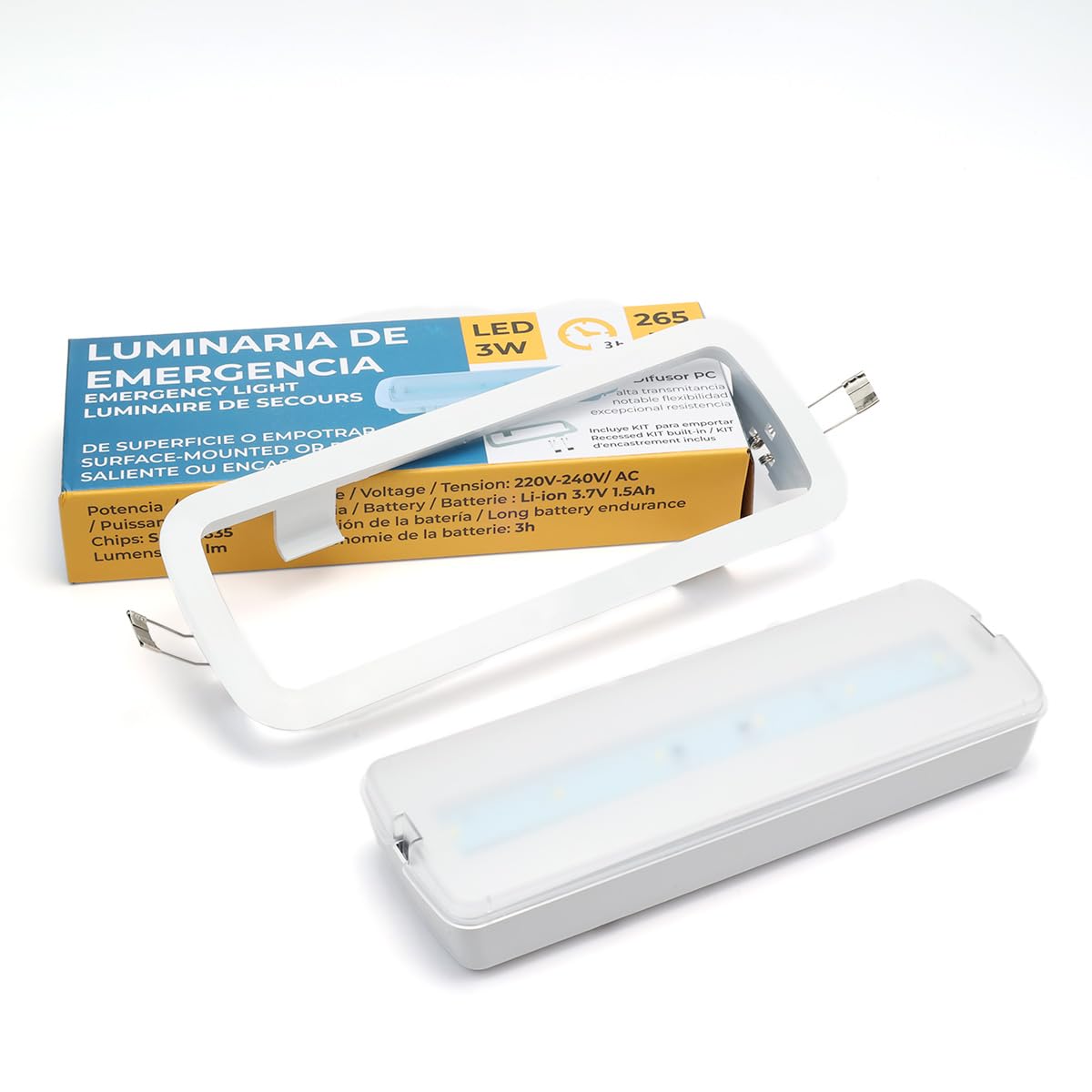 V-TAC VT-511S LAMPADA LED D'EMERGENZA ANTI BLACK OUT CHIP SAMSUNG DA Sa Se Tipo Beghelli 1499 Sku 899 14056172