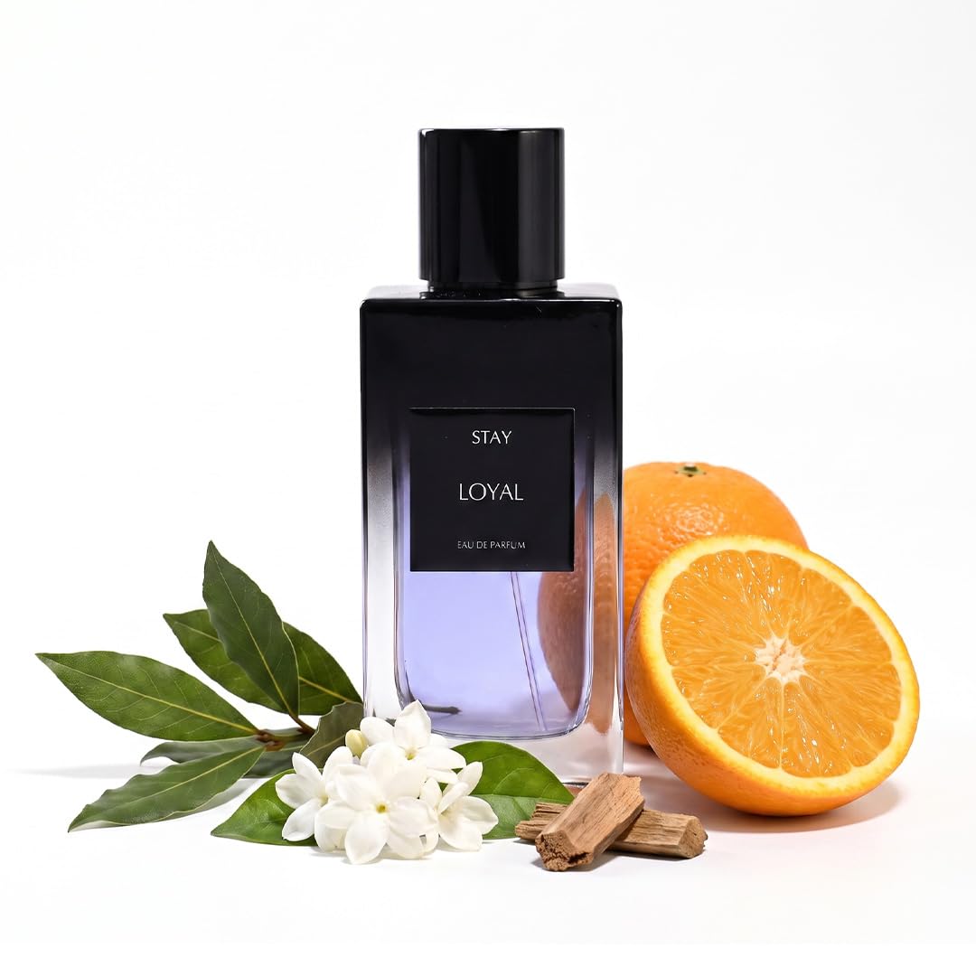 stay loyal perfume for men, 100ml edp | long lasting marine citrus & woody signature scent | grapefruit & patchouli notes | 30% oil concentration | ideal gift for him