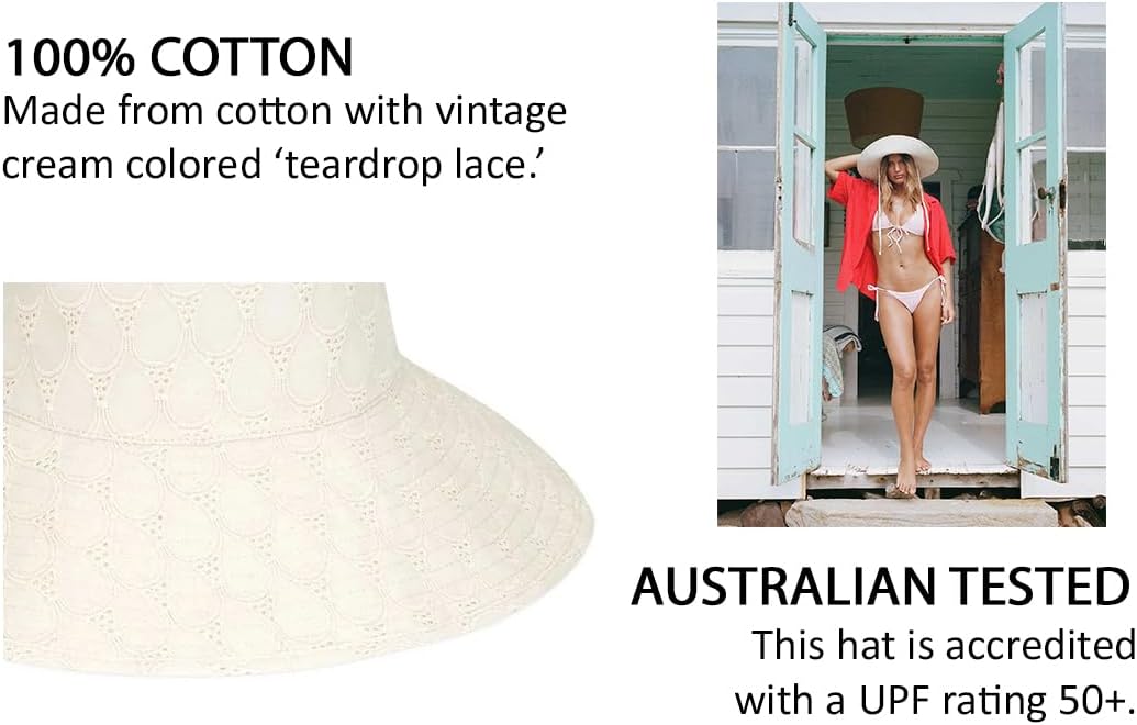 Lack of Color Women's Wide-Brimmed Cotton Canvas Holiday Bucket Hat