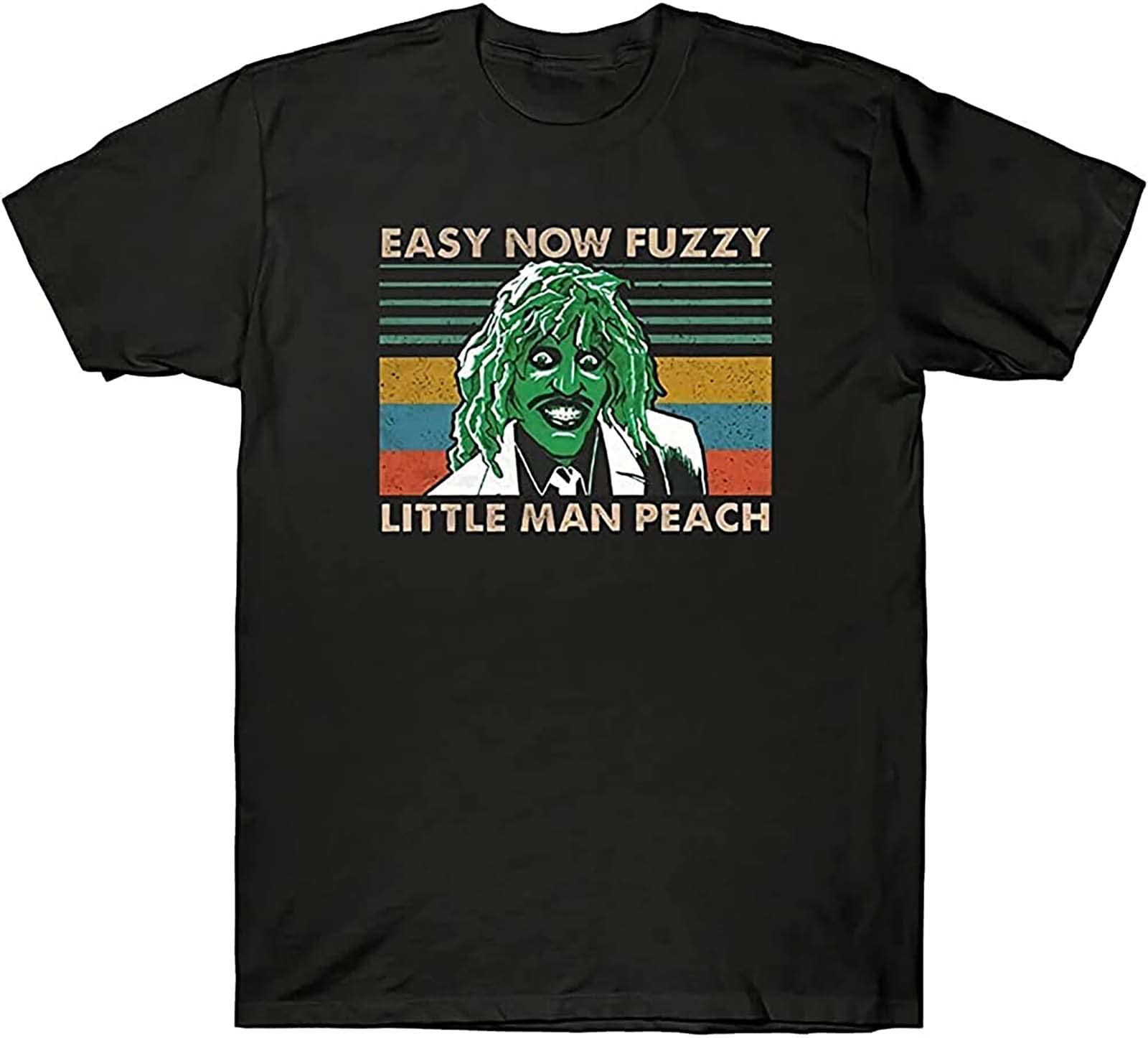 Old Gregg Easy Now Fuzzy Little Man Peach T Shirt The Mighty Boosh Comedy Tee Black Black L