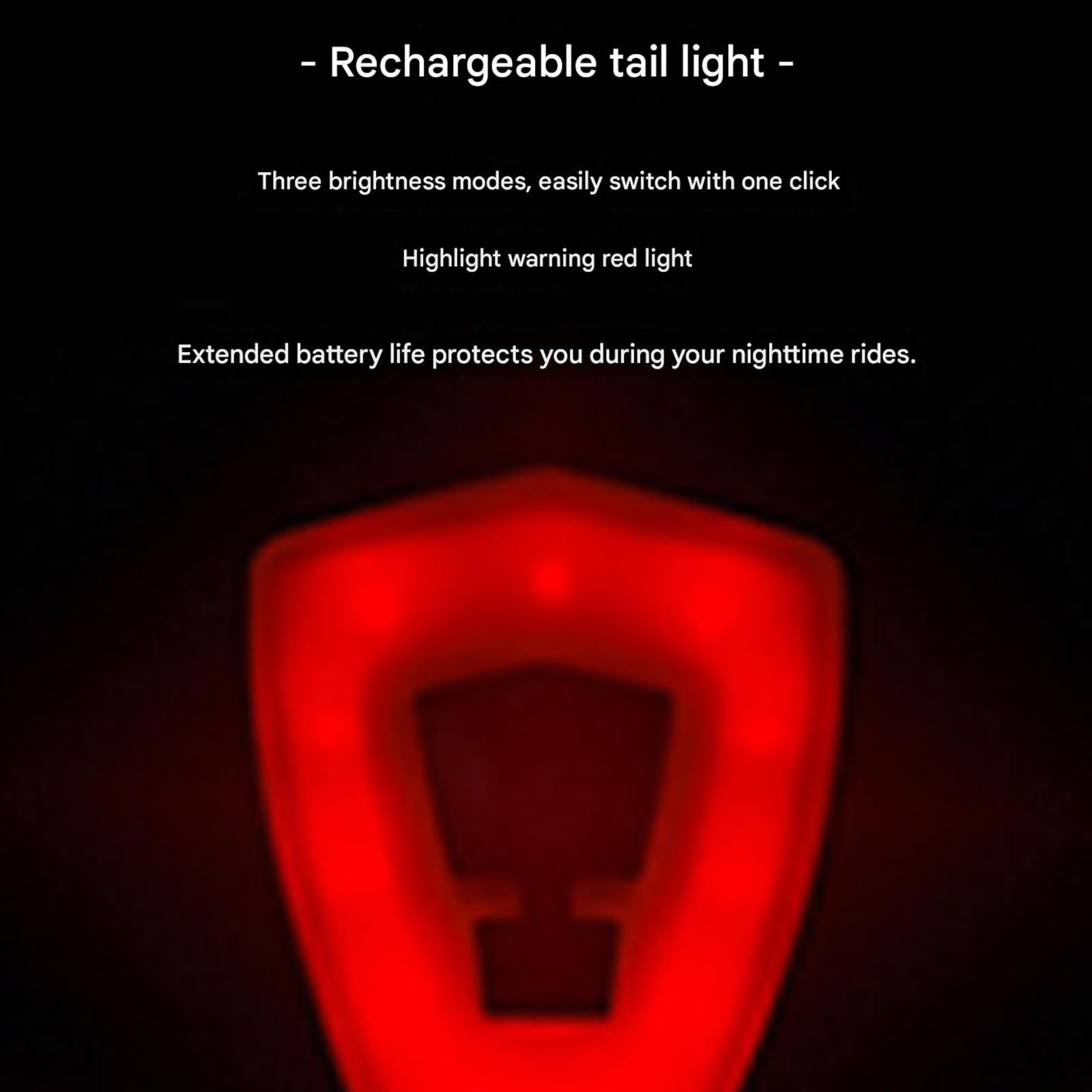 Bicicletta staccabile con luce LED caricata tramite USB, leggera per giri notturni, casco da ciclismo ricaricabile tramite USB