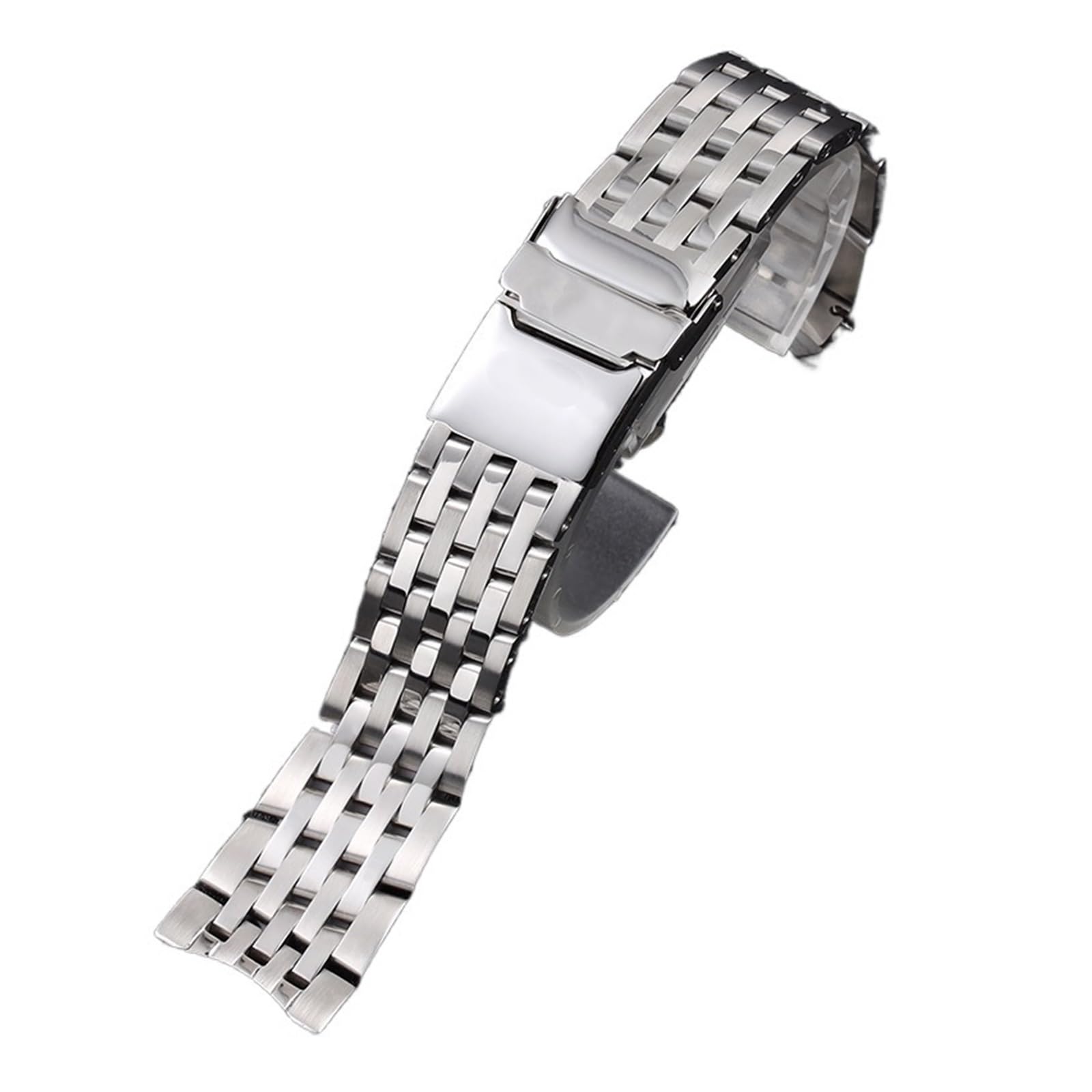 HMFANG Acier Inoxydable Massif 316L Lumière Vive Bracelet De Montre Argent 22mm 24mm Bracelet Montres Compatible Avec Breitling
