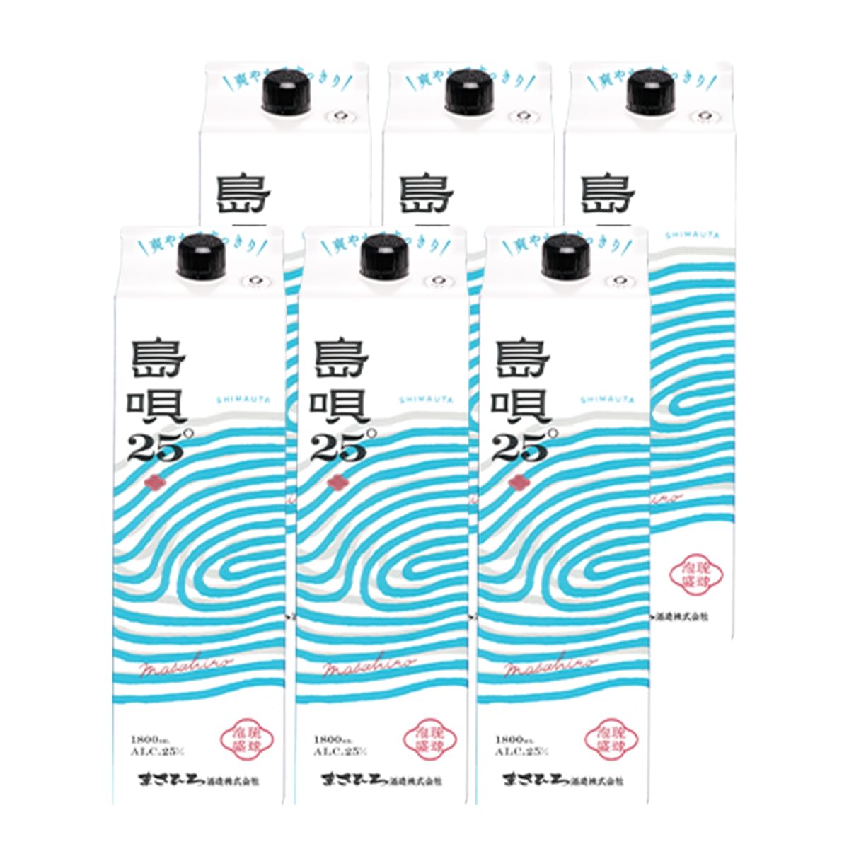 泡盛 島唄 25° 1800ml 6本セット ★激安価格★ 送料込み 楽天市場】島唄 25度 1.8L パック ×6本【送料無料】【ケース(6本
