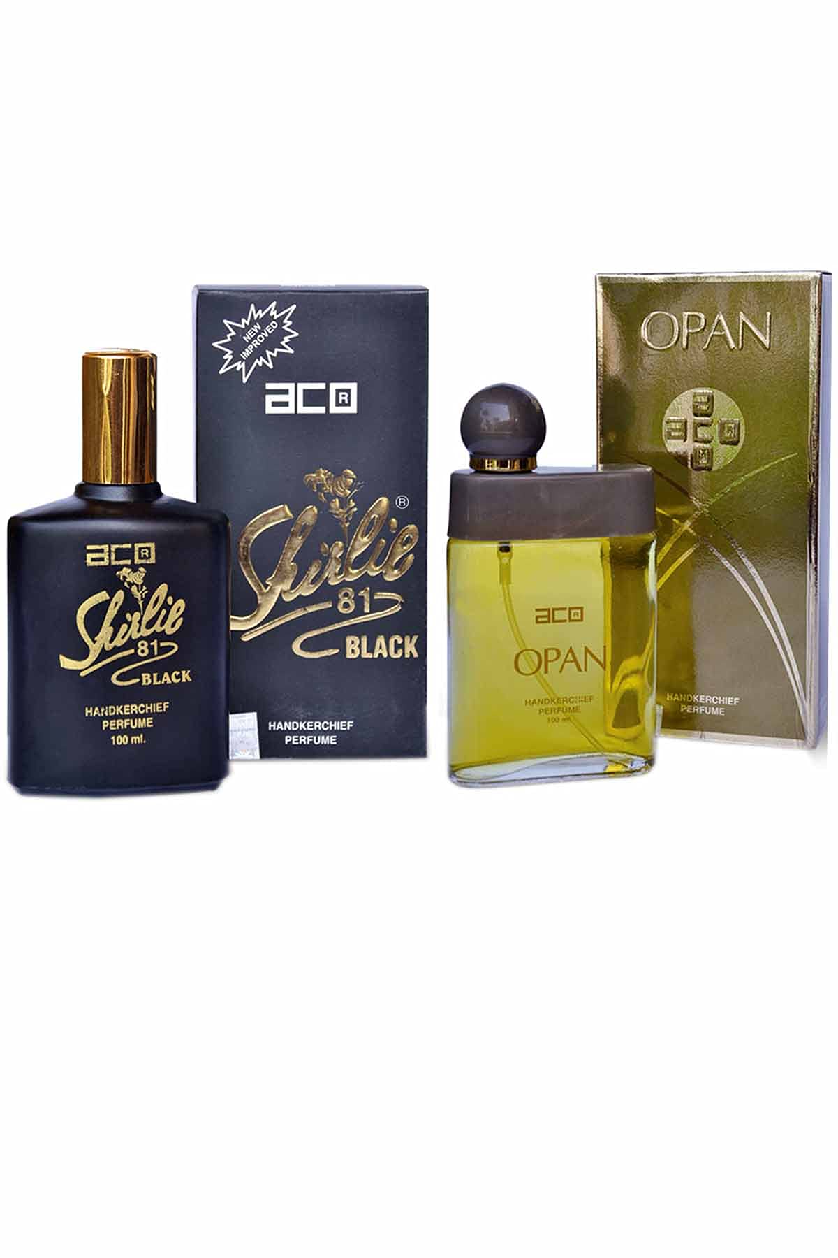 Aco Shirlie Black and Opan 100ml Fabric Perfume Combo set For (Men's & Women's)