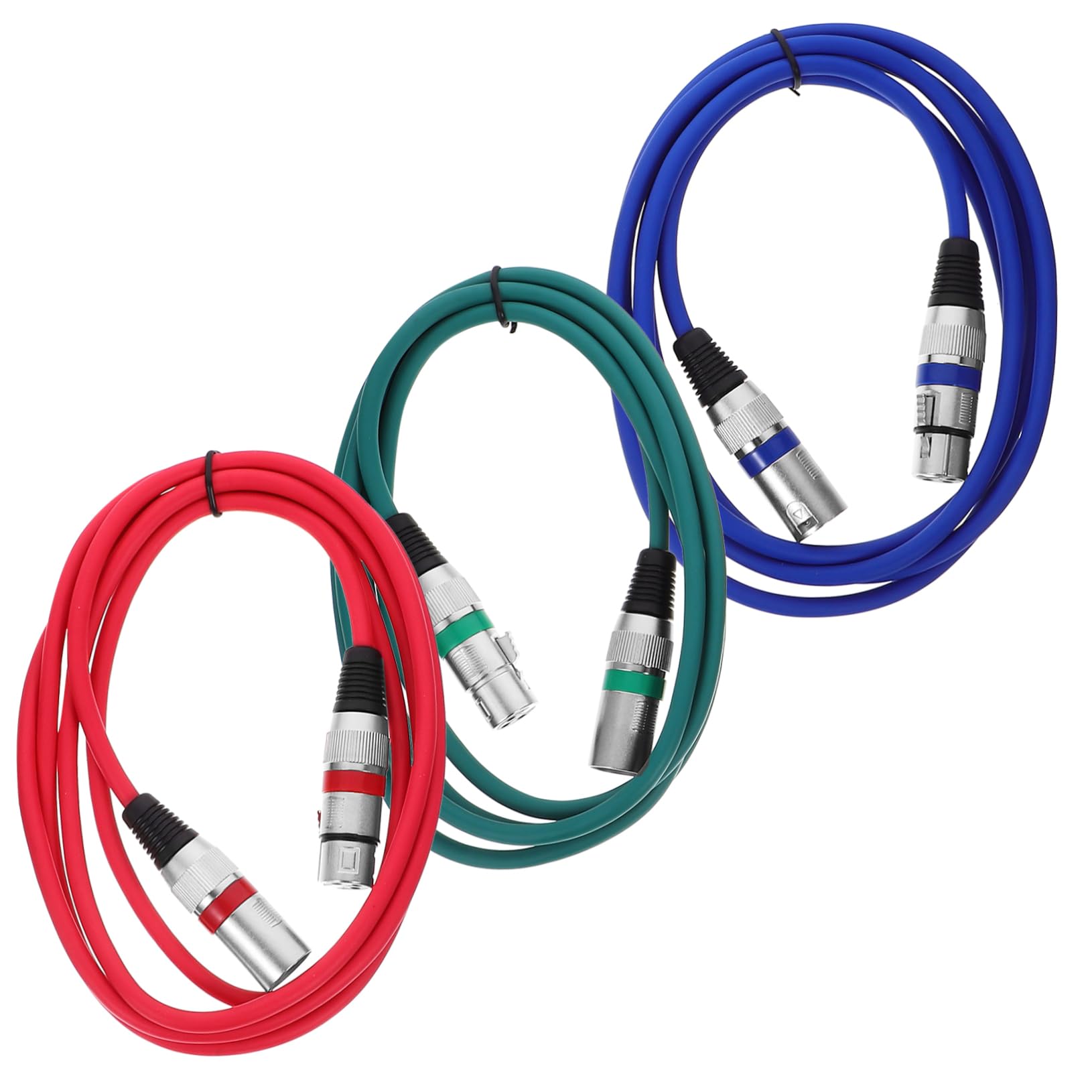 YARNOW Cable Microfónico Xlr Conector Macho De Núcleos Conectividad Segura Equipos De Audio 3 Piezas X 4