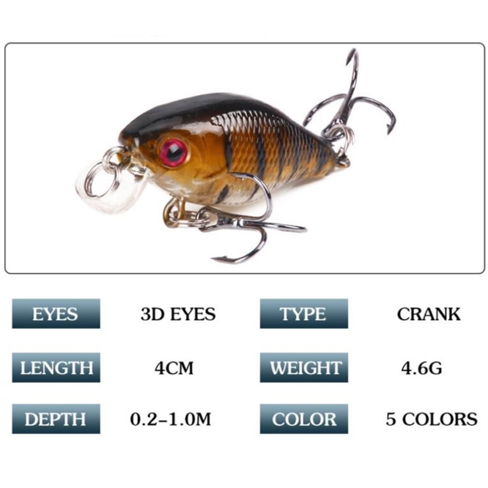 SALMO WHACKY GALLEGGIANTE Crankbait O Esca Crank 9cm / Luccio - Foto 3
