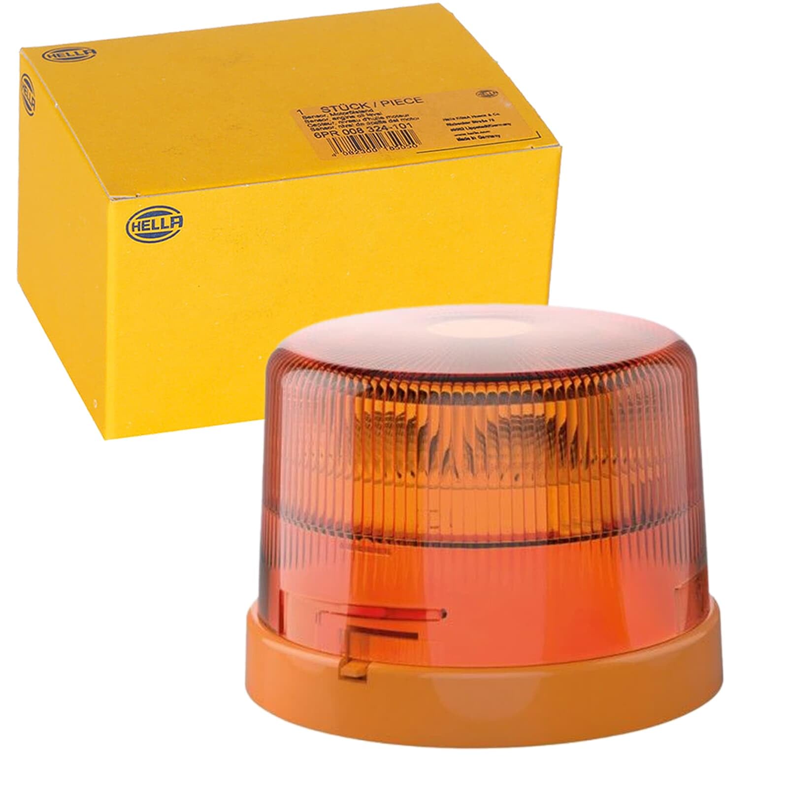 HELLA 2XD 012 972-001 LED-Strobe-type Beacon - KL 7000 - 12/24V - Yellow - mounting/Bolted - Cable: 120mm - Plug: Flachstecker