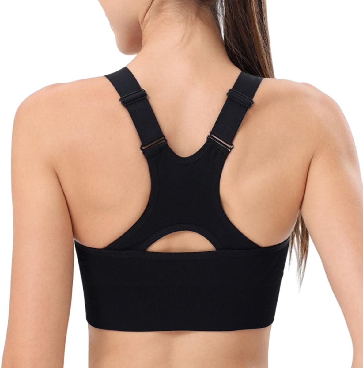 Wellyustyle Women's Criss-Cross Back Sports Bra High Support Removable Pads Yoga Workout Tank Tops