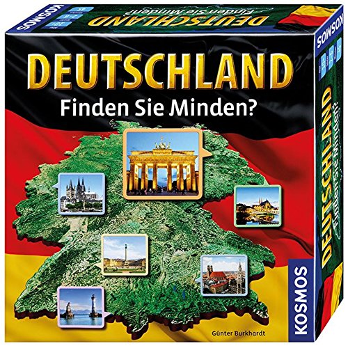 KOSMOS 692797 Deutschland - Finden Sie Minden? Brettspiel Geographie Spiel für 2-6 Spieler ab 10 Jahren Deutschland Reisespiel