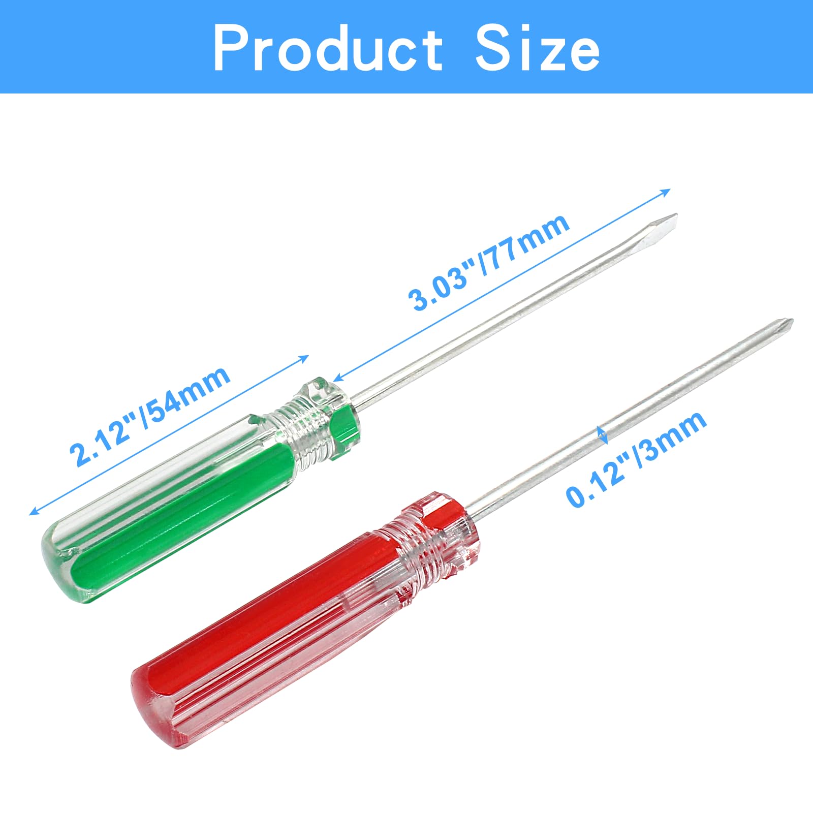 Amazon | BokWin プラスドライバー2個 & マイナスドライバー 3mm 非