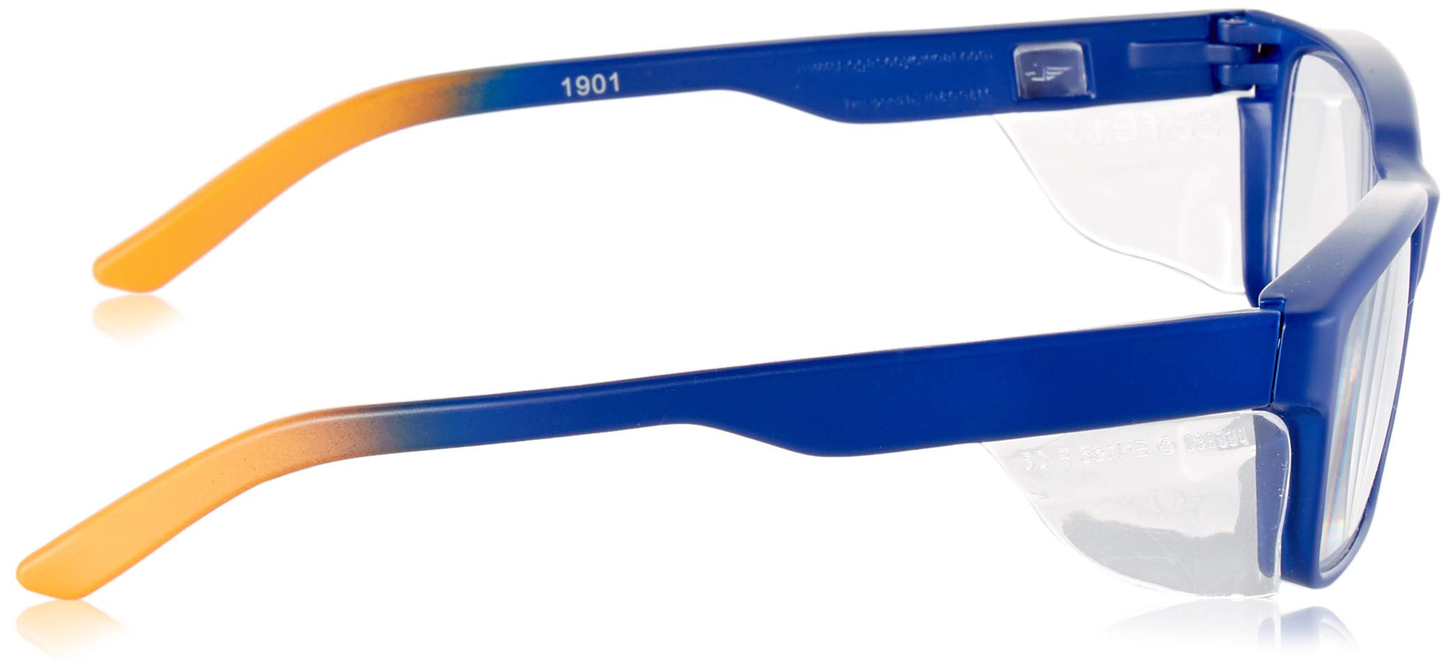 Pegaso Work and Fun Brille gegen impactó Objektiv mit Pre Sehstärke, mehrfarbig (Blau/Orange), +3.0, L
