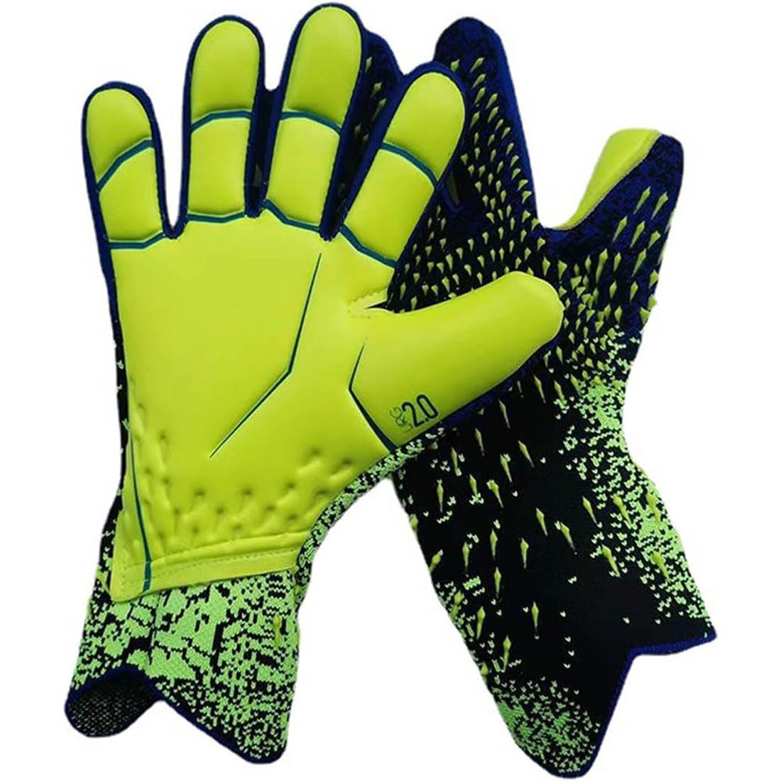 Guanti da portiere per bambini, design antiscivolo, protezione per il polso, ideali per allenamento e partite di calcio