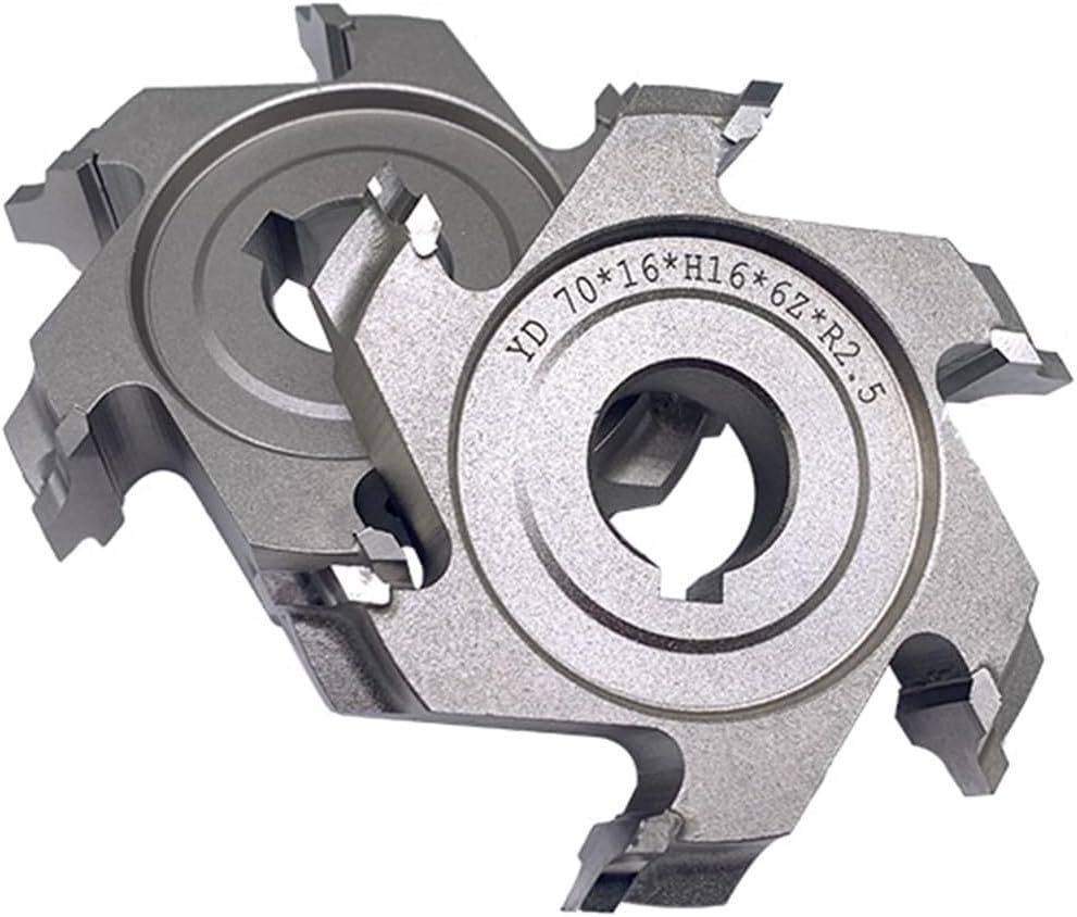 2pcs 70 * 16*H16*3Z/6Z TCT Corner Rounding Cutters Fine Trimming Knifes(70x16xH16x6Z R3)