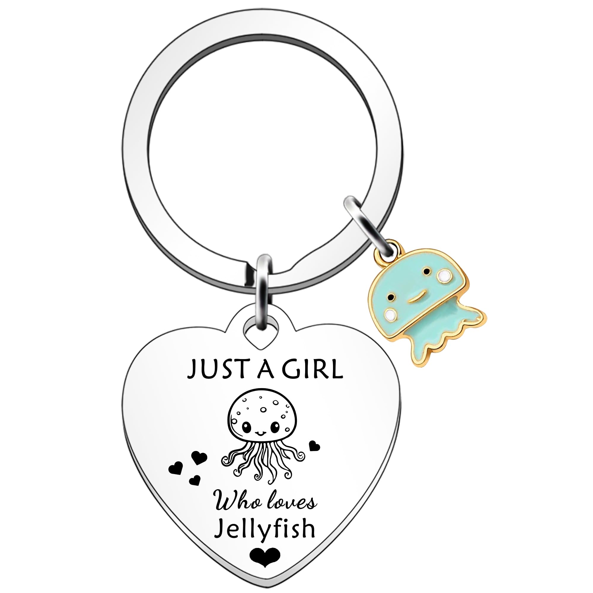 Jellyfish Gifts for Girls - Jellyfish Keyring & Keychain Lovers Gift
