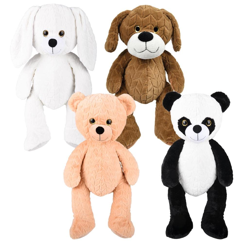 Rhode Island Novelty 18" Long Leg Embossed Plush Assortment, 1 Piece per Order