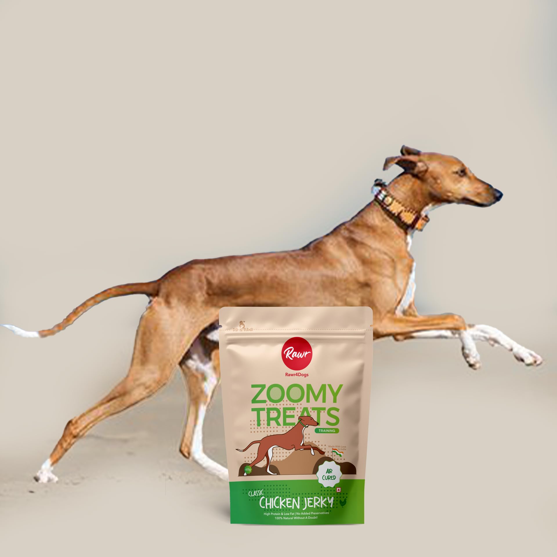 Rawr4Dogs | Zoomy Treats | Classic Chicken Jerky | 50gms | Training Treats | Suitable for All Ages 2