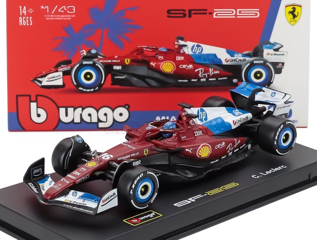 【訳あり】ブラーゴ F1 1/18 2025 フェラーリ SF-25 ルクレール Amazon | ブラーゴ 1/43 フェラーリ F1 SF-25 ＃16 シャルル
