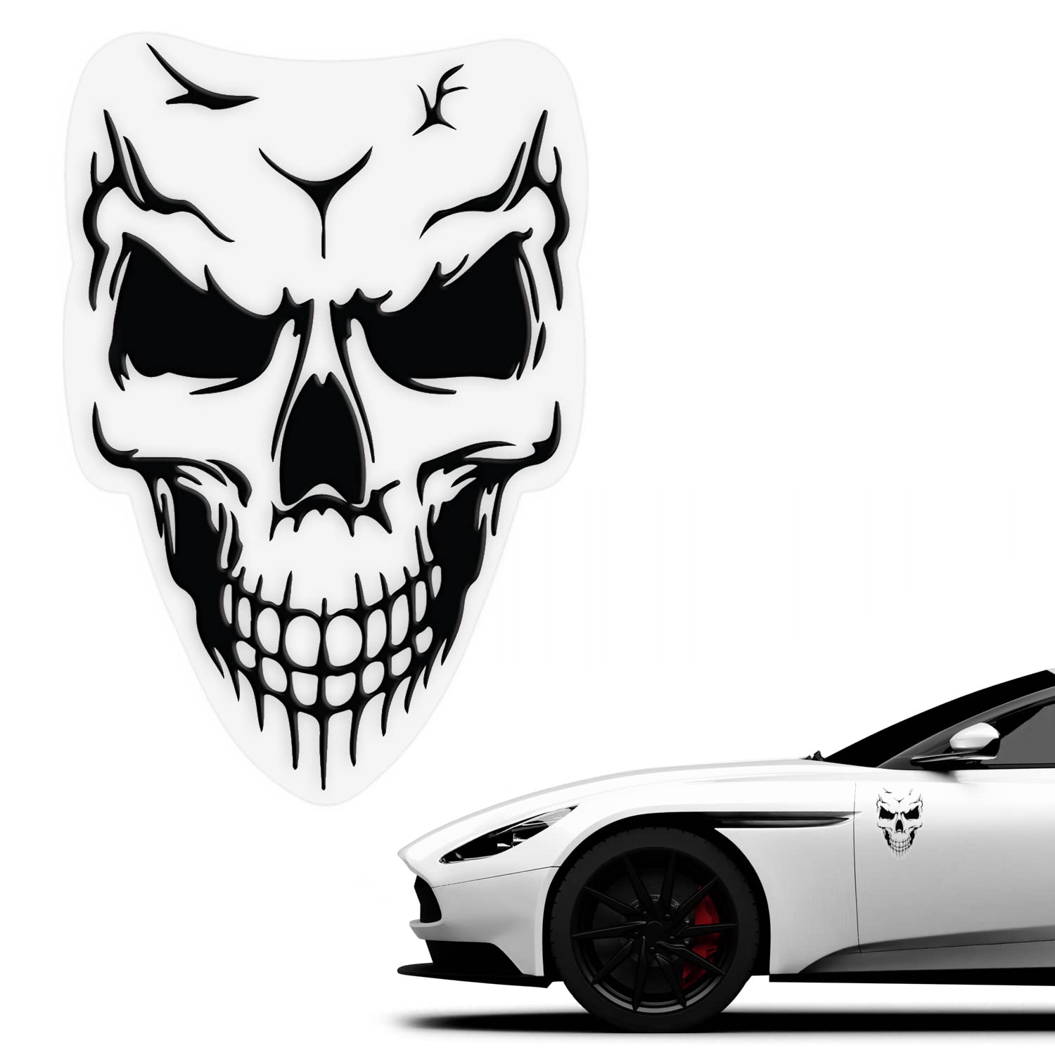 Biomar Labs Vinyl Stickers for Cars and Motorcycles – Waterproof Laminated Decals for Laptop, Helmet, Bottle, Window and Accessories