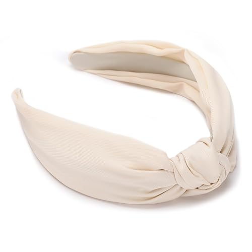 Miniatura 7 de Etercycle Diadema para mujer, diadema ancha anudada, banda para el cabello de yoga, accesorios elásticos para el cabello para mujeres (caqui)