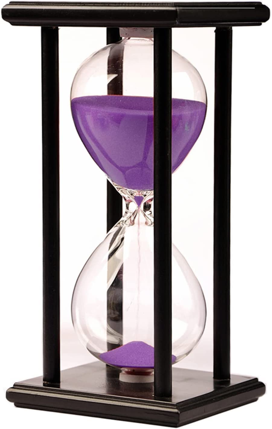 Reloj de arena de madera, temporizador de reloj de arena para 15/30/45/60 minutos, decoración para habitación de los niños, cumpleaños, té, mesa de centro, libro, estante escolar, adorno de juego