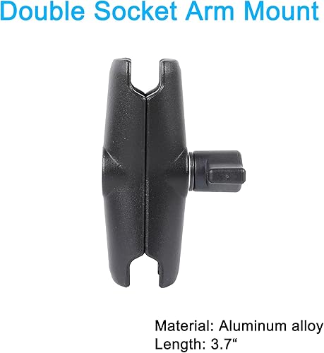 Miniatura 5 de Soporte de montaje de cámara de doble abrazadera, brazo mágico para monitor con cabezal de bola de 14 de pulgada a 20 para escritorio, soporte de