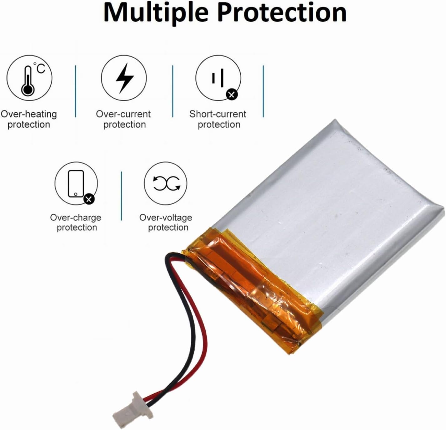 (10pcs) Replacement Battery for Cisco CP-8832 Wireless Expansion Microphone (CP-8832-MIC-WLS) 580mAh / 2.15Wh