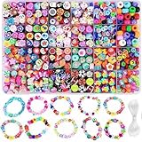 Photo Gallery kit di perline in argilla, simpatiche e divertenti, a forma di fiore, farfalla, cuore, lettere, pony, per braccialetti e collane, 24 stili Photo Gallery kit di perline in argilla, simpatiche e divertenti, a forma di fiore, farfalla, cuore, lettere, pony, per braccialetti e collane, 24 stili