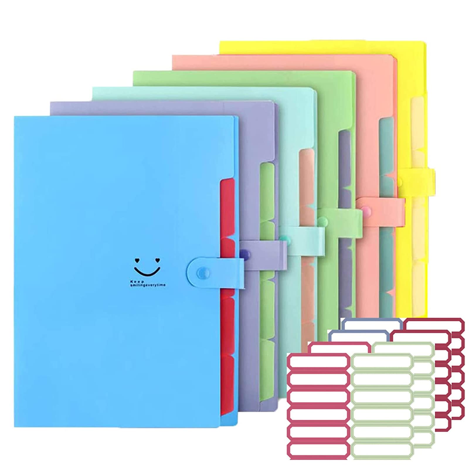 Buy 6 Pack Expanding File Folders, Accordion Document Organizer, Letter