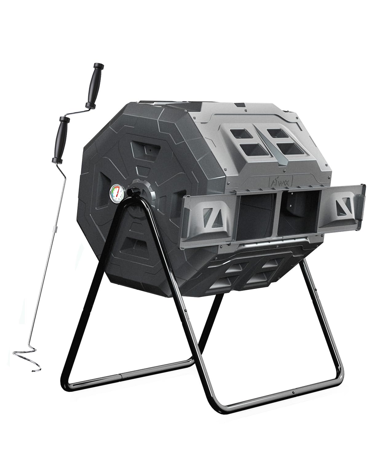 Composter Tumbler Bins with Compost Turner and Mixing Tool -Easy Assembling, Large Capaci…