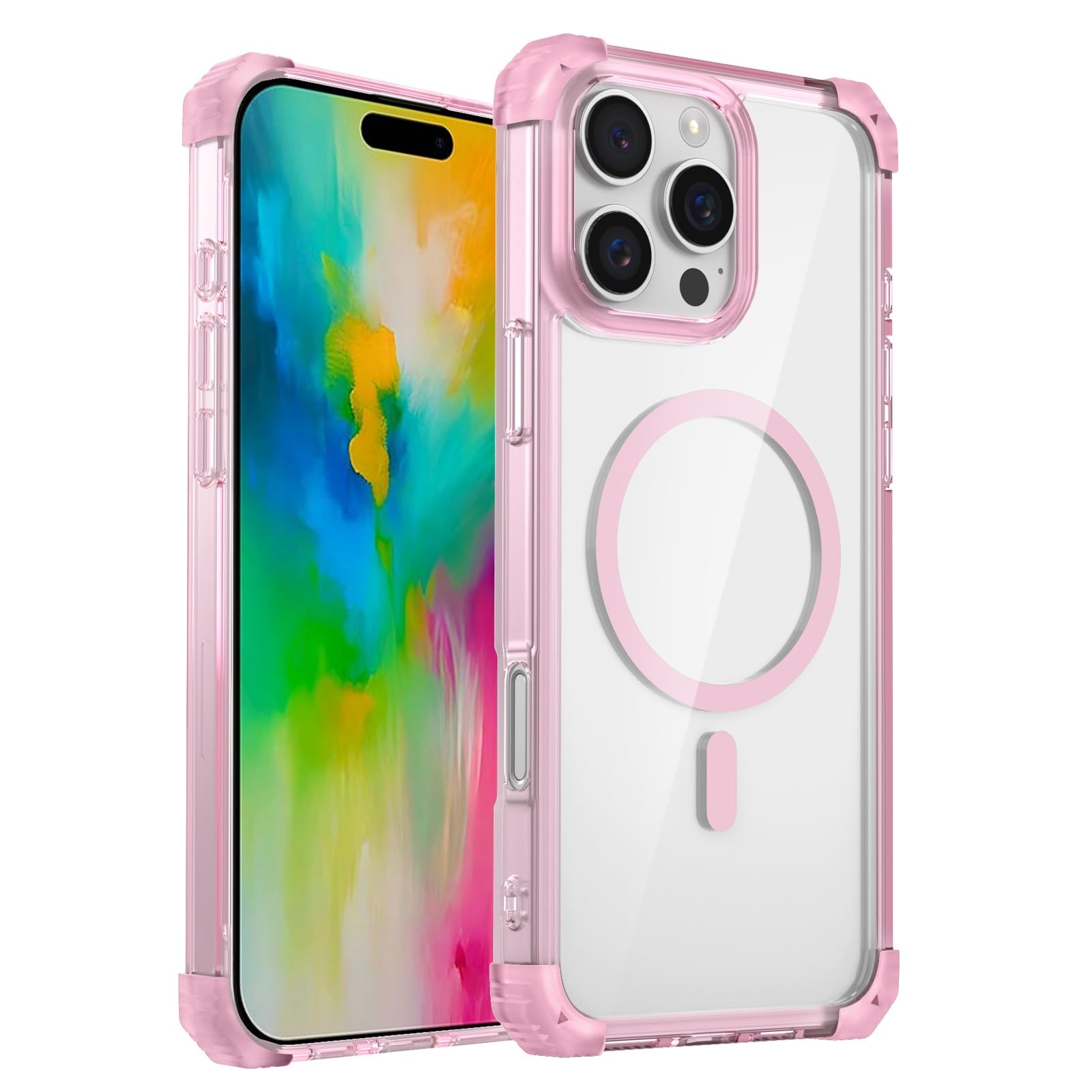Coque fine pour iPhone 16 Pro transparente magnétique haute résistance - 8