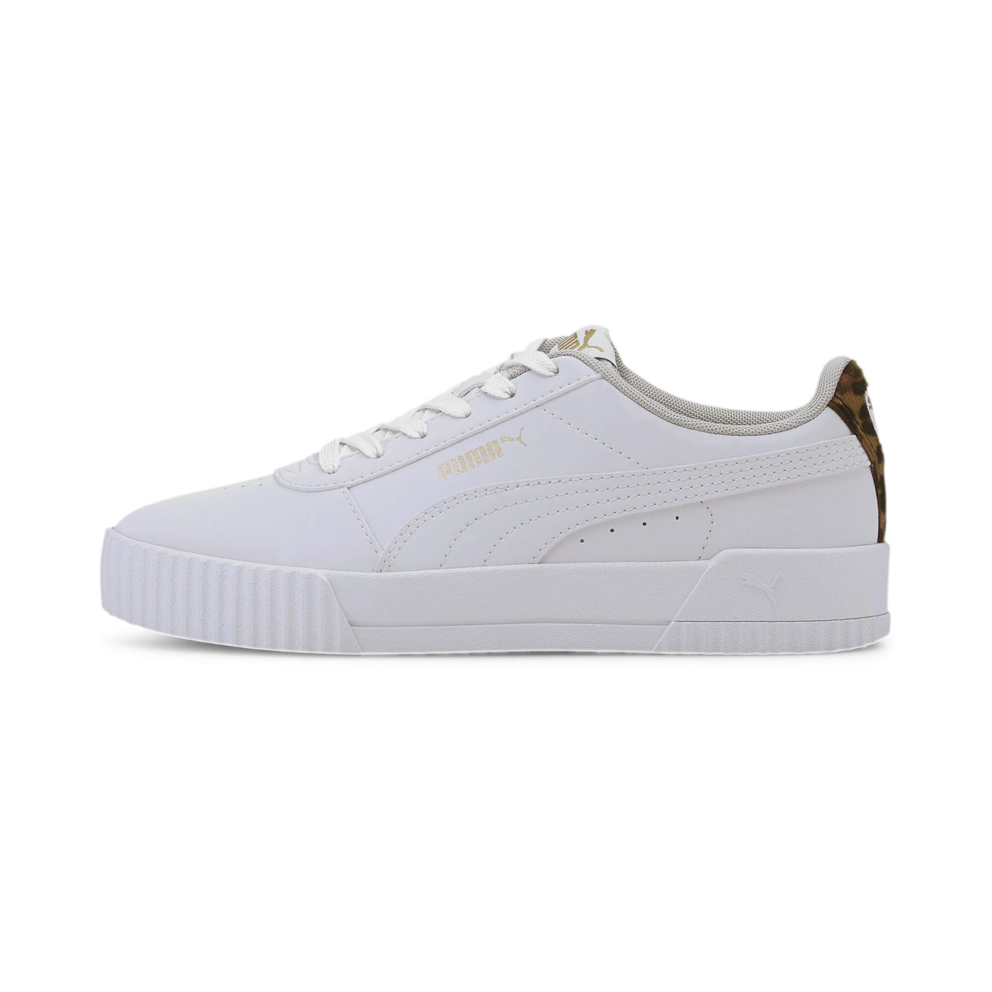 PUMA Women's Carina Leo H Sneaker, White White, 6.5