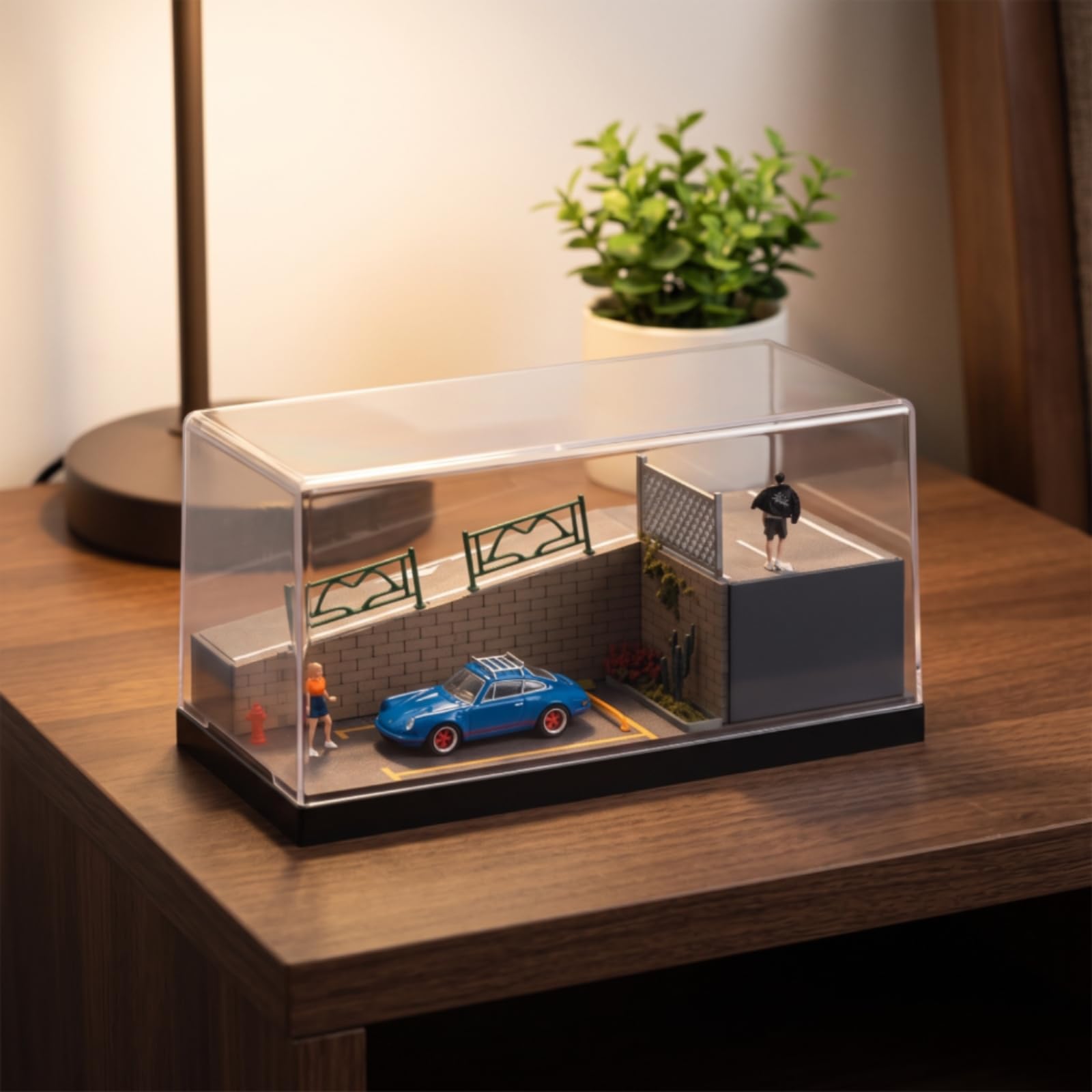 Diorama Parcheggio Compatto | Da Collezione, Realistico, per Scrivania