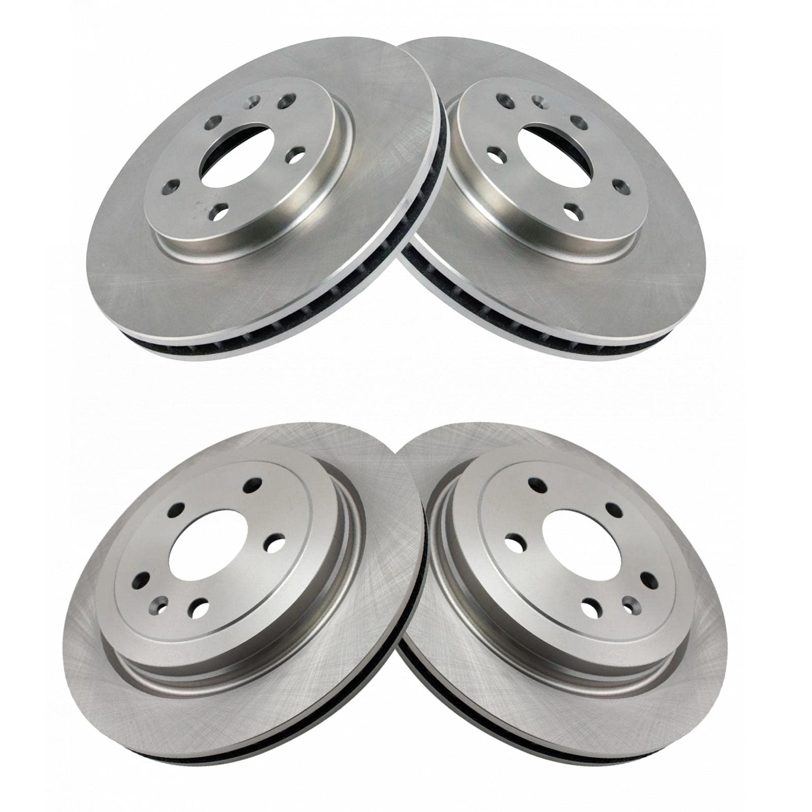 Next AutoPart Front & Rear 4 Piece Brake Rotor Set Compatible with Cadillac 2008-14 Compatible with CTS, Replacement for BRA13925