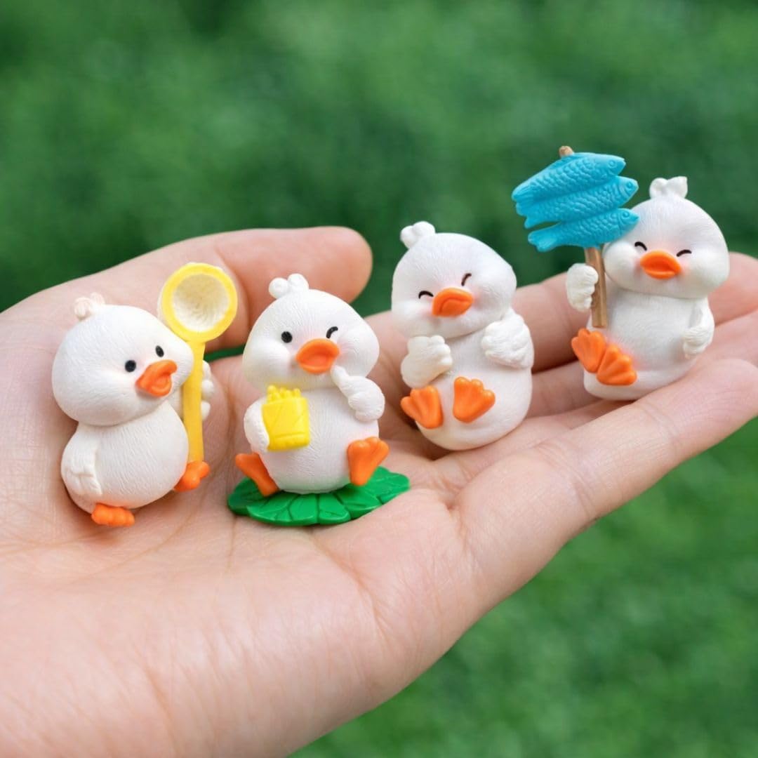 Duck Miniature Figurines - Decorative Showpieces -4