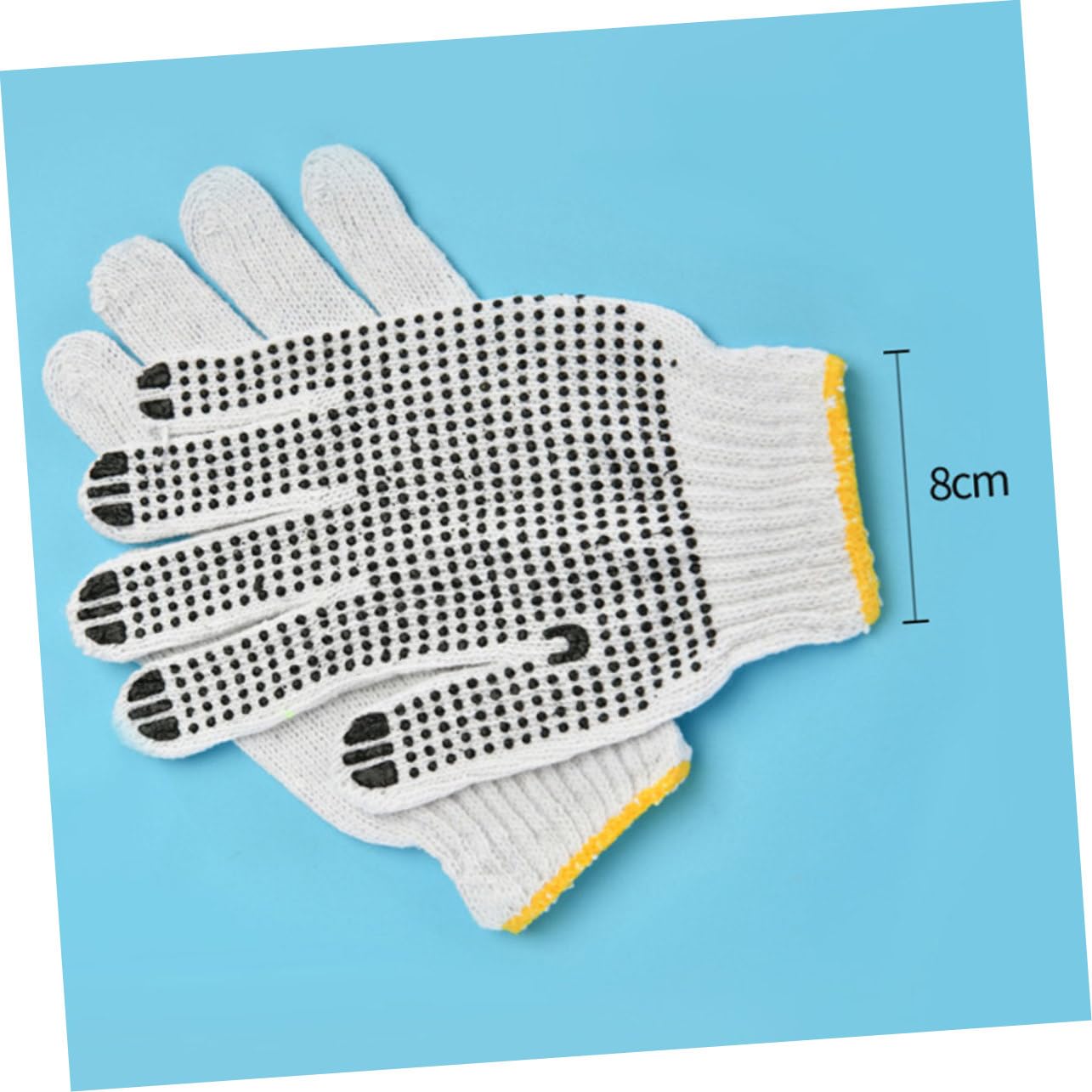 VILLCASE 5 Pairs Yarn Gloves Skidproof Scald Baking Gardening Gloves for Men and Women Random for Home and Workshop Use Random Color