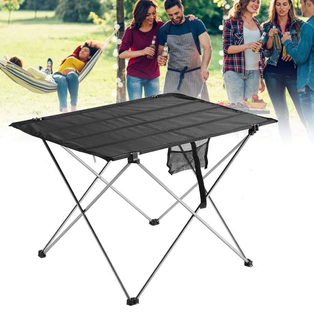 Przenośny obrus piknikowy na biurko składany stół grill grill biurko z torbą do noszenia na zewnątrz kemping wędkarstwo park piknik (S)