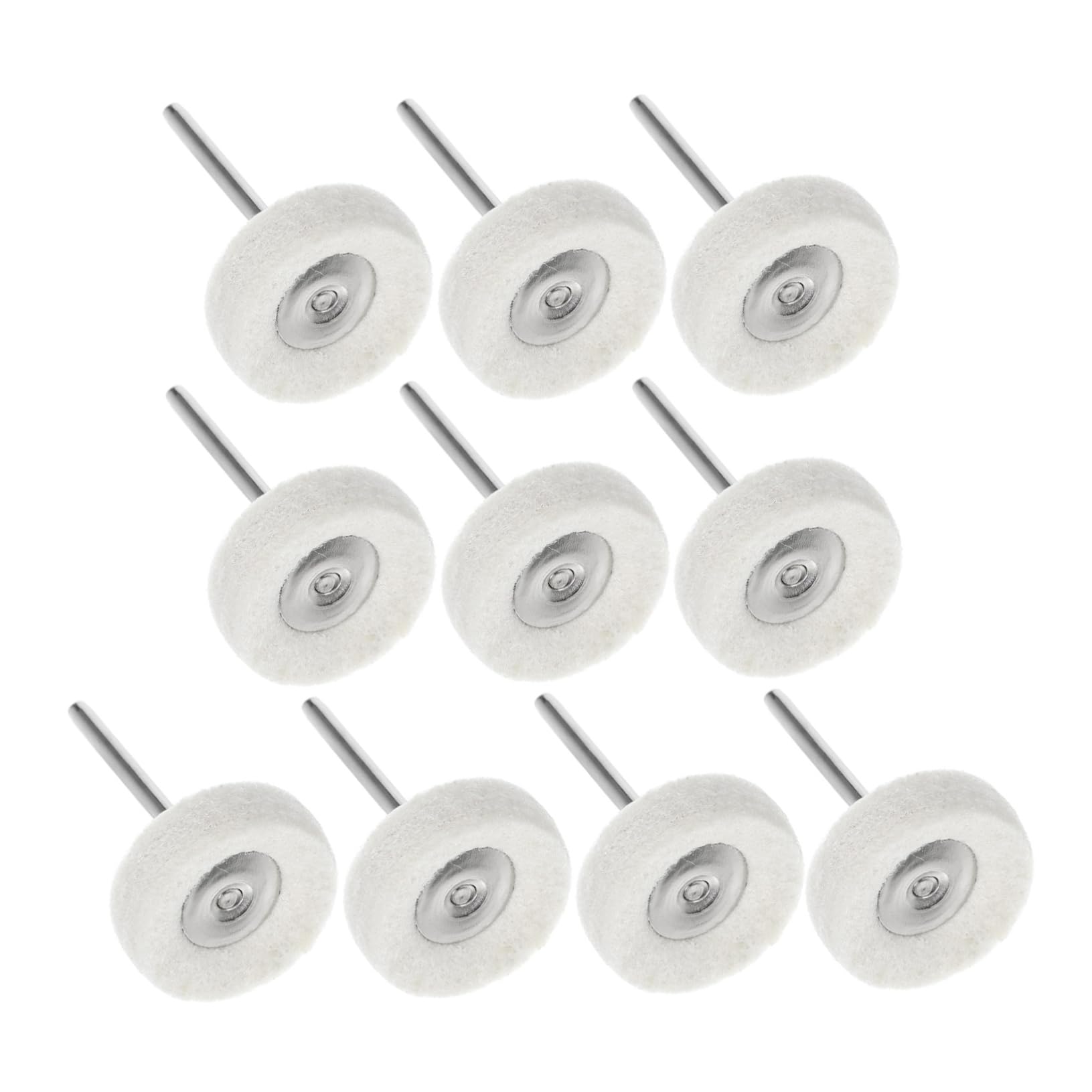Cabilock Polishing Wheel T-Type Brush Set 10pcs Buffing and Polishing Kit for Jewelry Metal Drill Rotating Tools