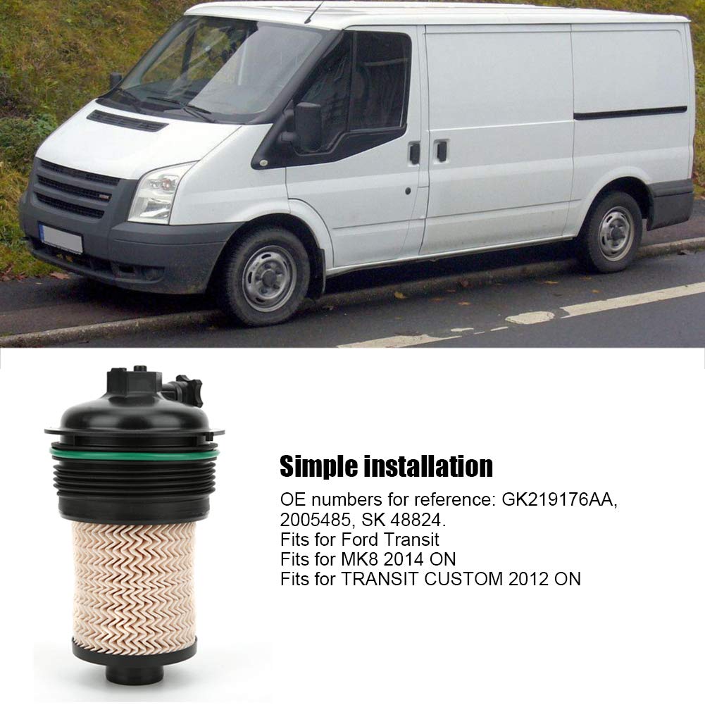 Elemento Filtro Carburante, Accessorio ad Alta efficienza di filtrazione Gk219176Aa 2005485 per Sistema Motore Auto Ford Transit rimozione impurità Olio