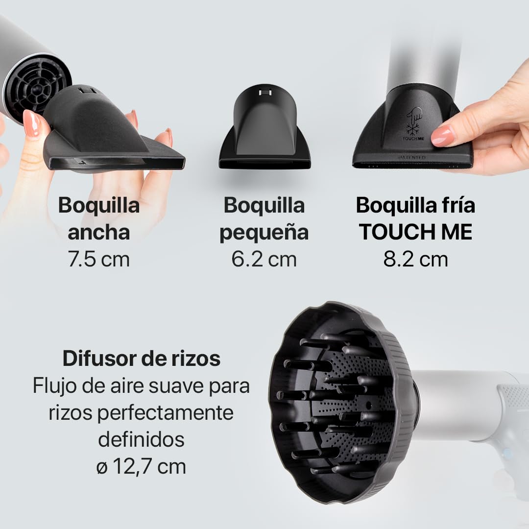 Valera, Sension AI, Secador de Pelo Profesional de Alta Velocidad, Ligero, Motor Digital, 18 Niveles de Temperatura y Flujo de Aire, Ionizador, 2000 W, Swiss Made