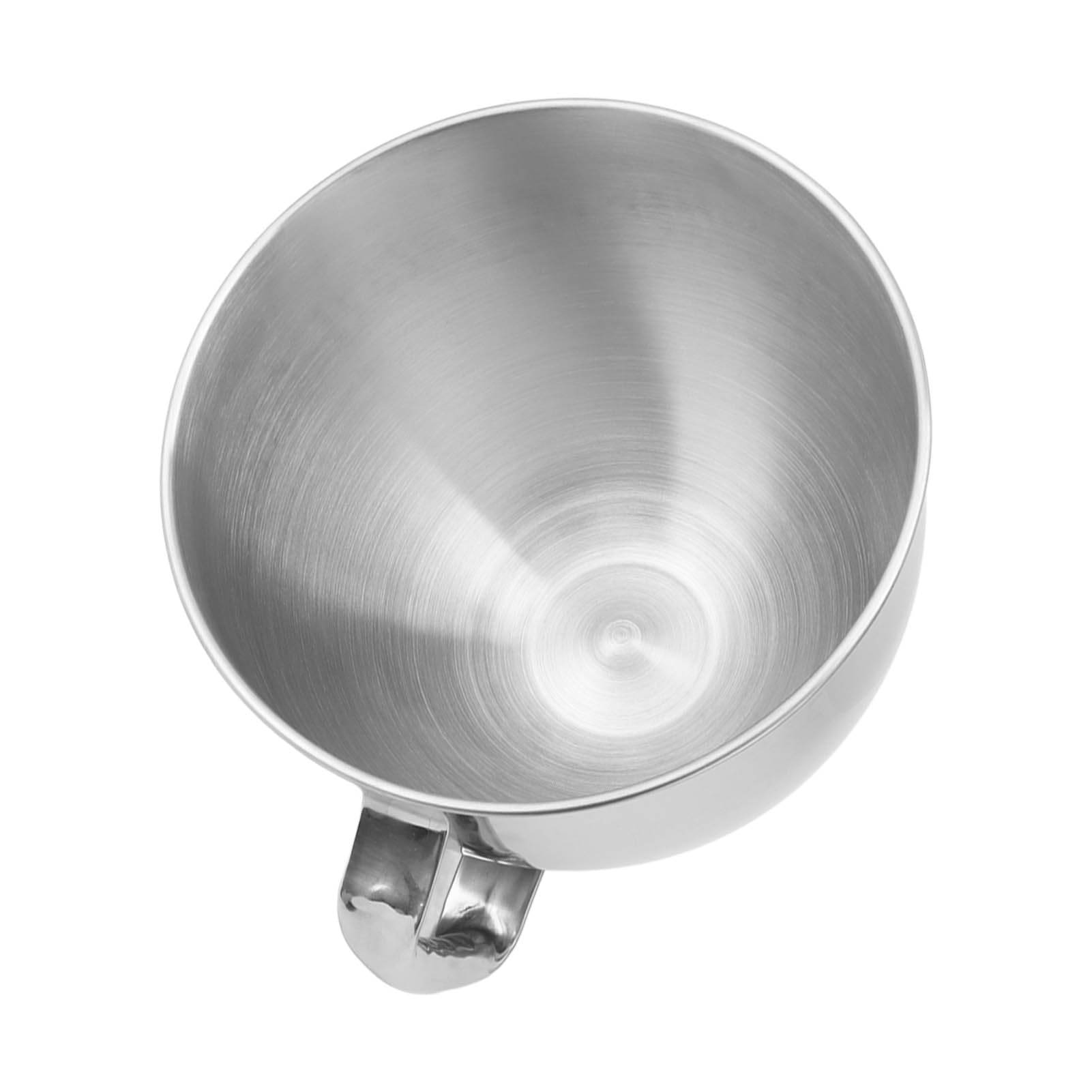 Aramox Tazón de acero inoxidable con mango para Artisan