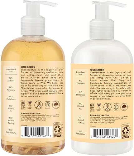 Miniatura 2 de Shea Moisture Baby Essentials lavado y champú de manzanilla de karité crudo y aceite de argán con loción para bebés cuidado de la piel para bebé 13