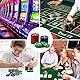 Wisplye Poker Chips Casino Spielchips, 100 Stück Plastik Wertmarken Kartenspiel Roulette Spiel Bingo Chips für Counting Marker Casino Poker Mathematik Lernen Kinderspiele