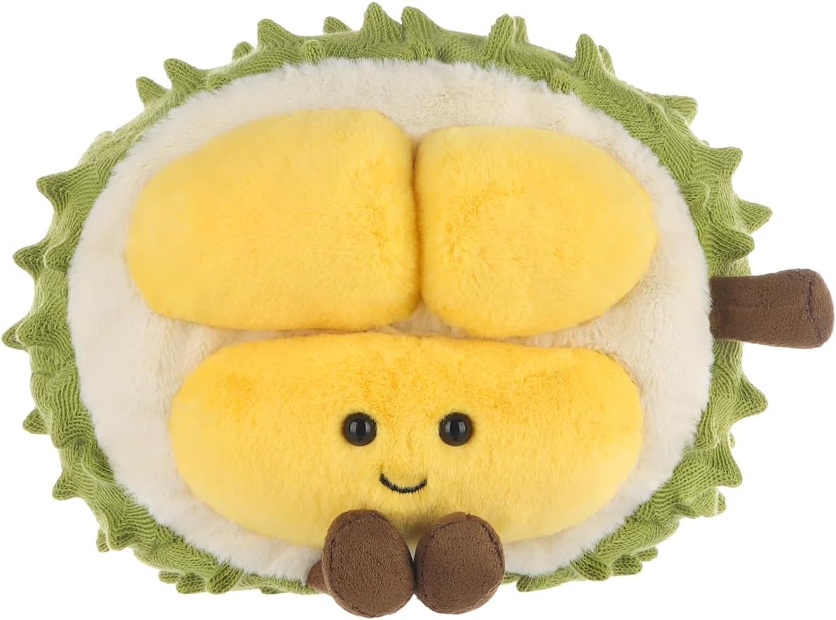 アプリコットラム フレッシュ ドリアン フルーツ ぬいぐるみ 子供用 ソフト かわいい ぬいぐるみ 赤ちゃん 女の子 男の子 ふわふわ フレッシュ ドリアン イエロー