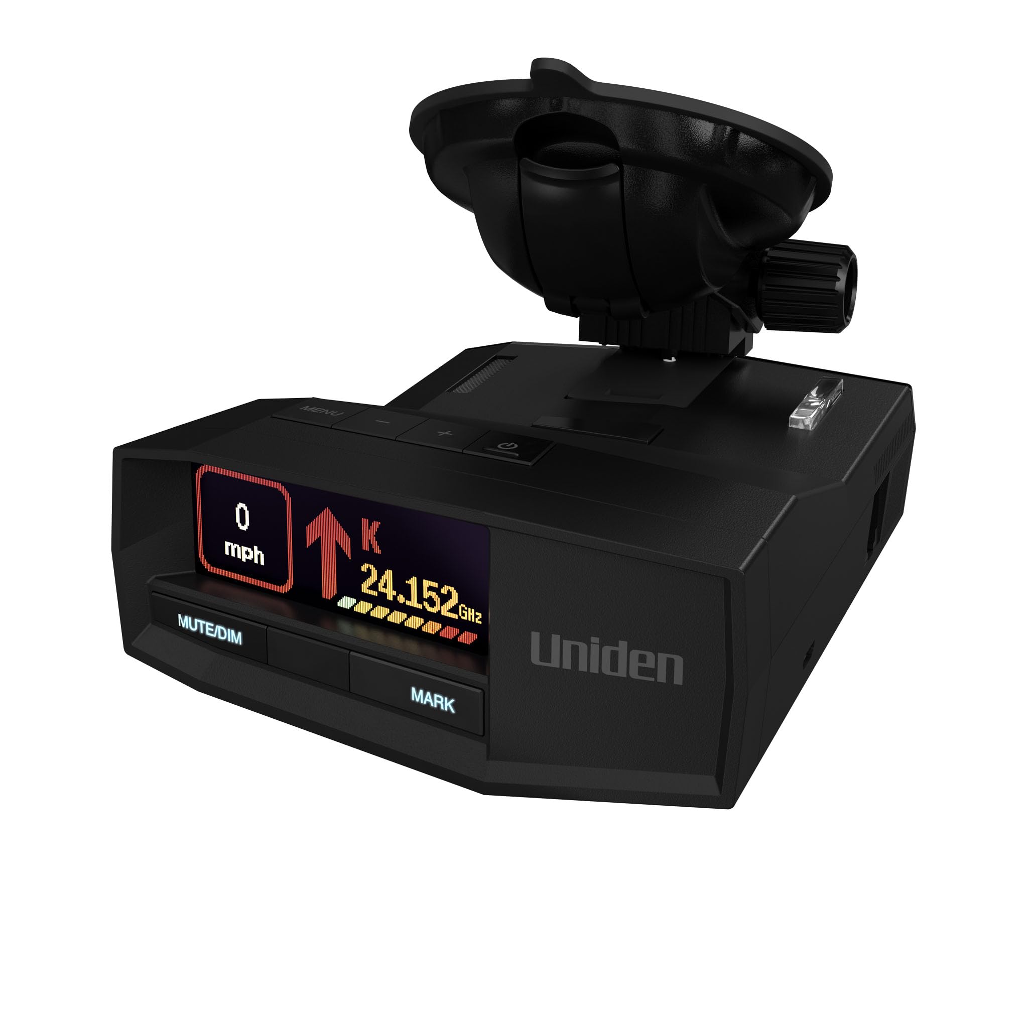 Uniden R8W (nuovo modello) Rilevatore laser/radar a lungo raggio, consapevolezza a 360°, frecce direzionali, Wi-Fi, Bluetooth, GPS, avvisi vocali in tempo reale, avvisi luce rossa e autovelox, app R