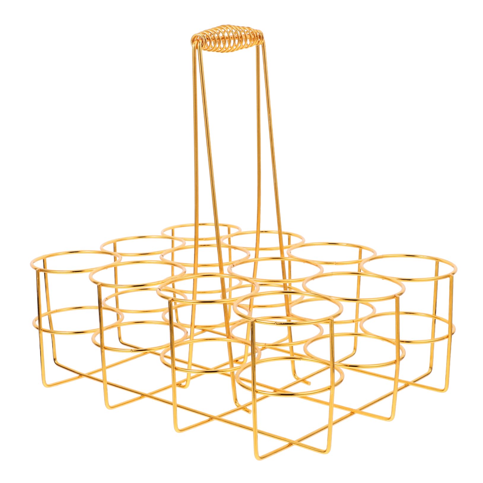 Unomor Beer Bottle Rack Carrier 12 Pack Beer Storage Holder in Iron Ktv Beer Basket Beer Carrying Rack Fine Workmanship