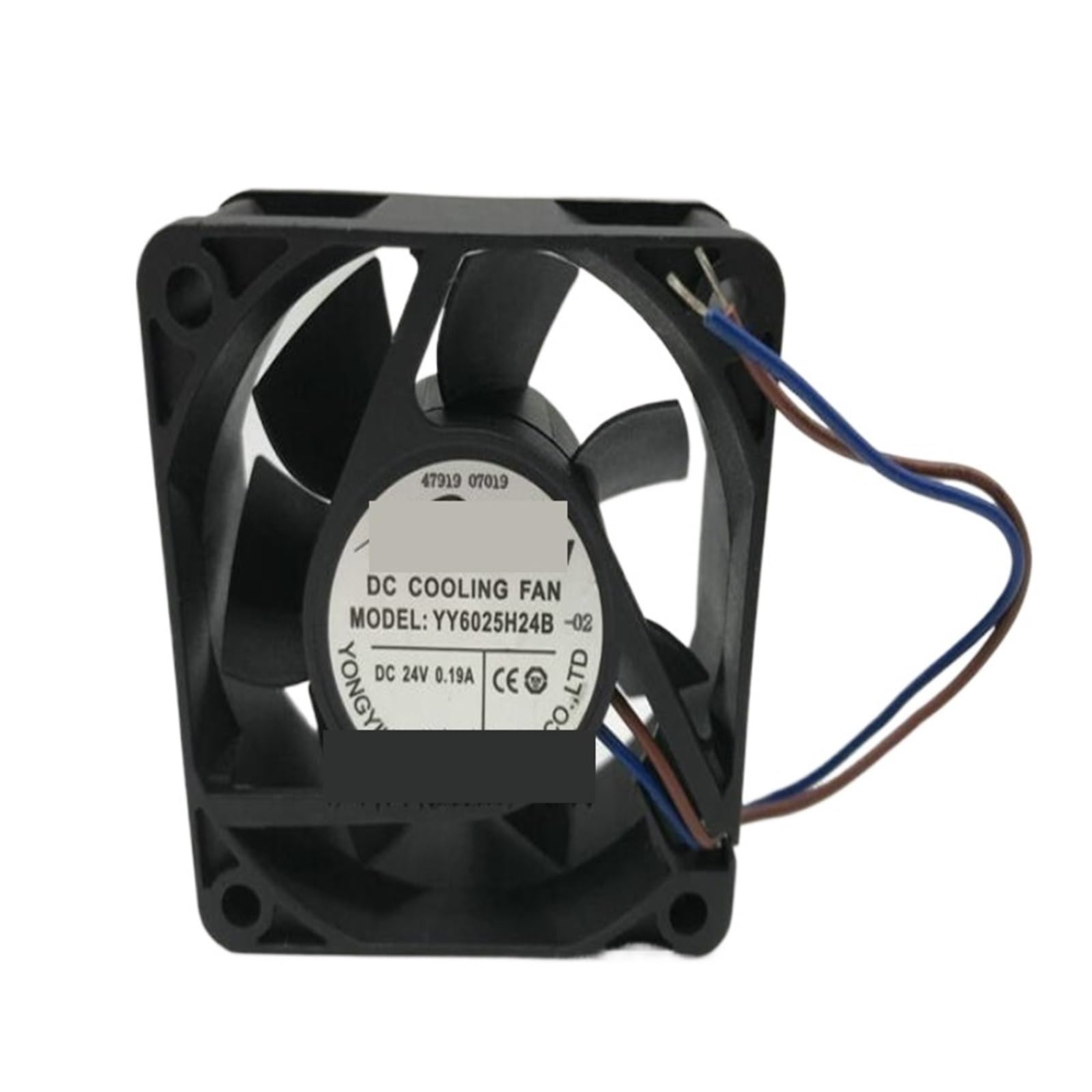 Uitgvdqat No Rgb 6025 Yy6025h24b 24V 0.19A 6Cm Two-Wire Double-Ball Industrial Dc Fan